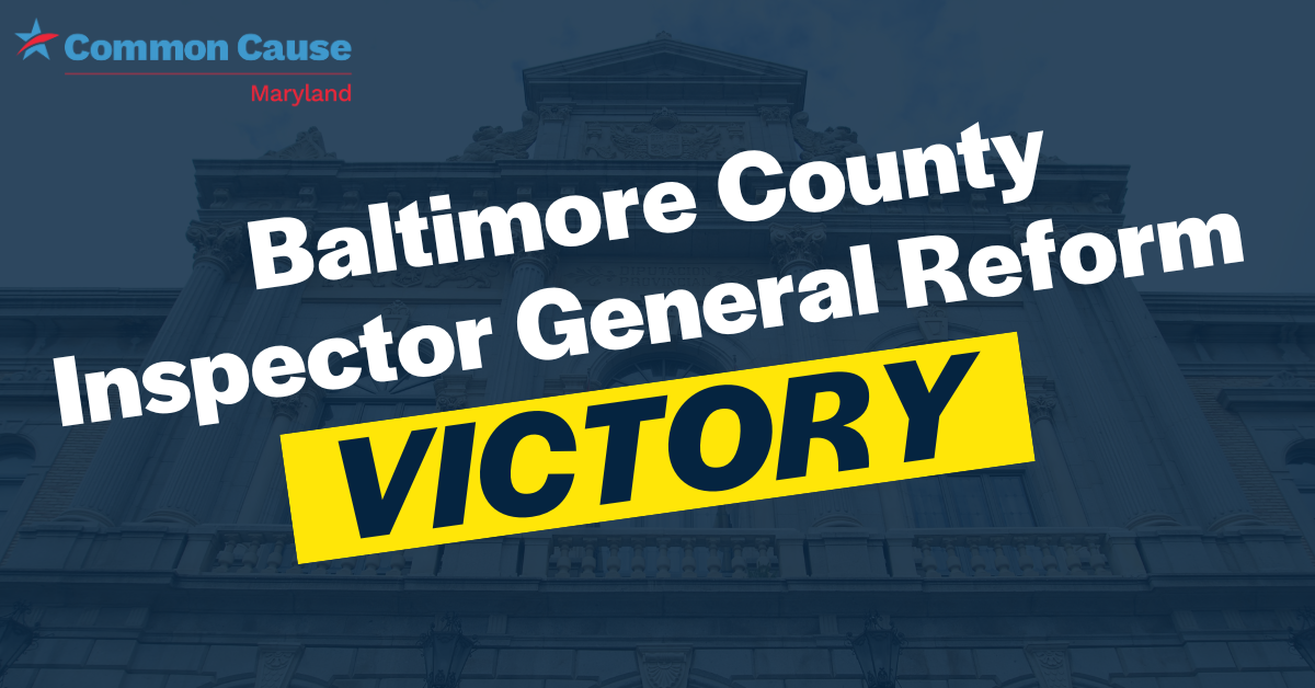 Advocates Win Major Inspector General Reform in Baltimore County