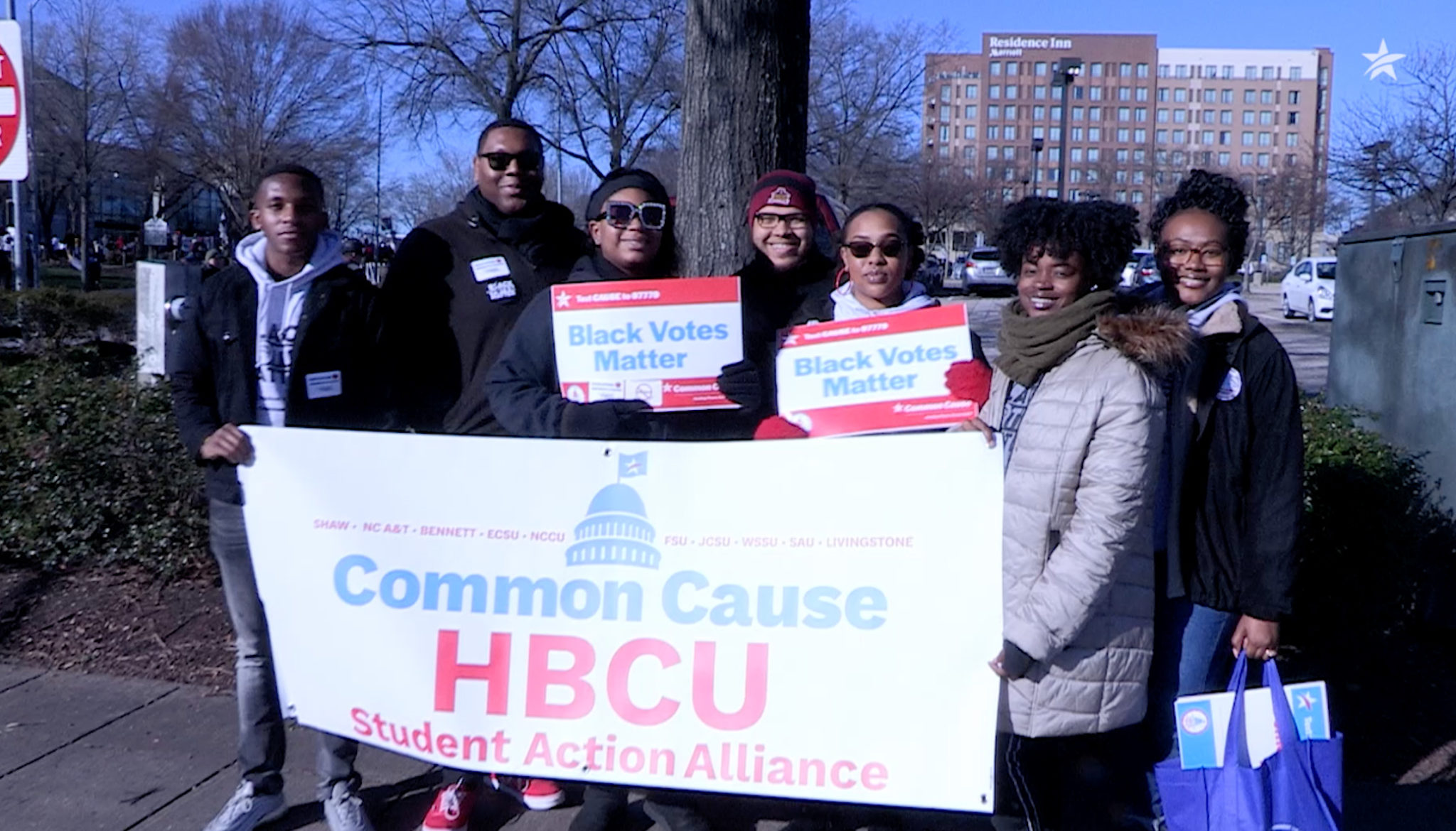HBCU students make their voices heard at 2020 HKonJ Moral March in Raleigh Common Cause North